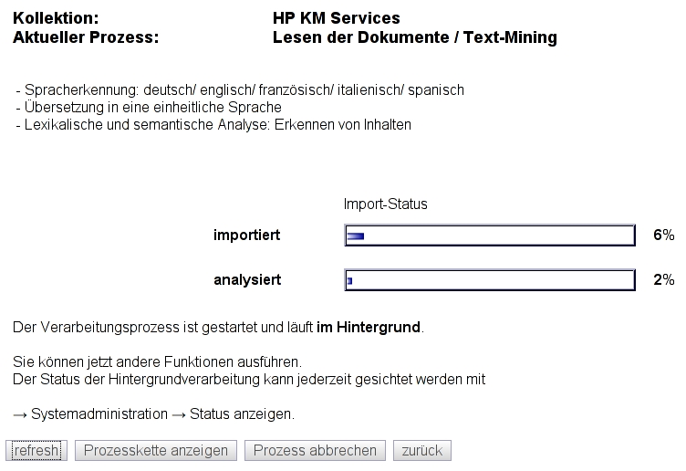 Lesen der Dokumente / Text-Mining